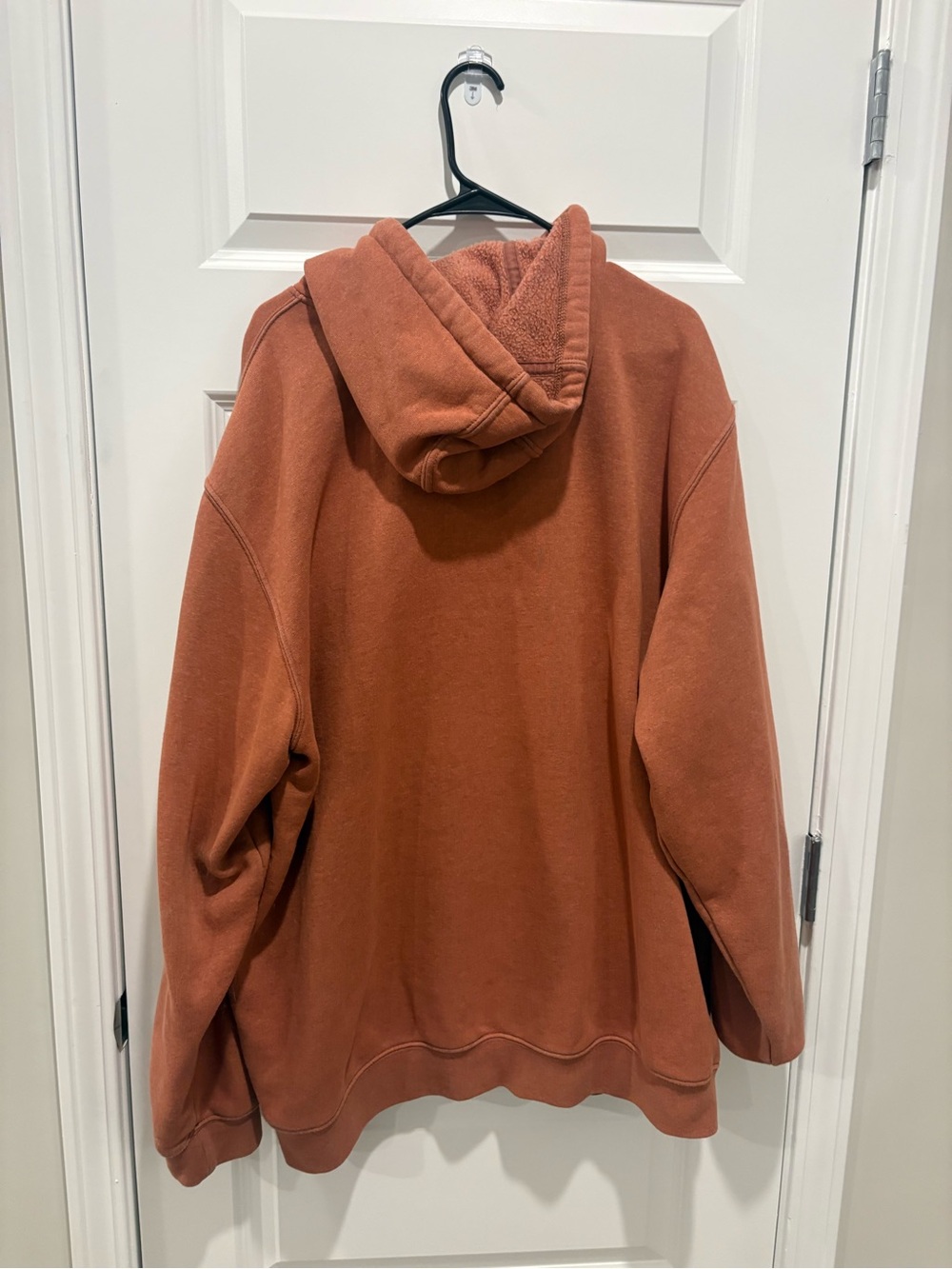 Carhartt Men’s Rust-Brown Hooded Pullover Sweatshirt - Picture 3 of 3